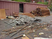 Wood and Metal piles @ Pacific Palisades